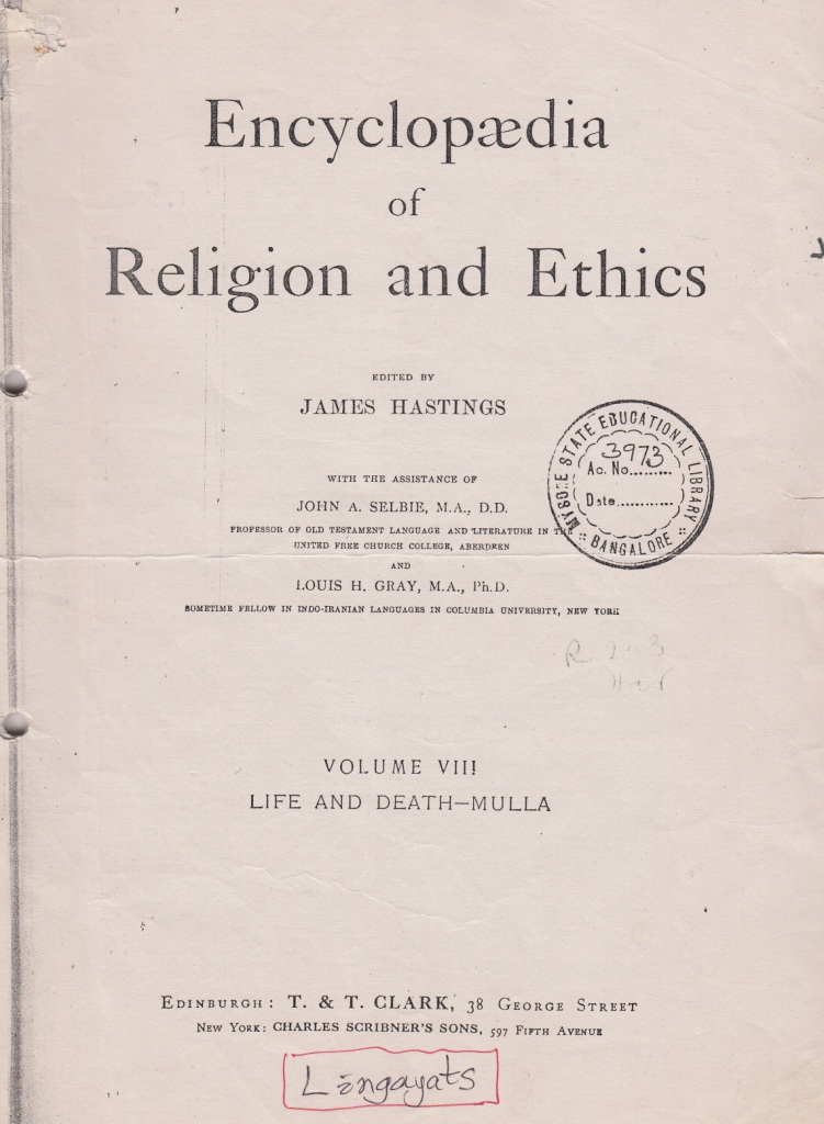 Encyclopedia of Religion and Ethics_by James Hastings New York